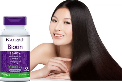 Viên uống mọc tóc Biotin Natrol 10,000mcg lựa chọn tuyệt vời để có mái tóc đẹp - khoedeptainha.vn