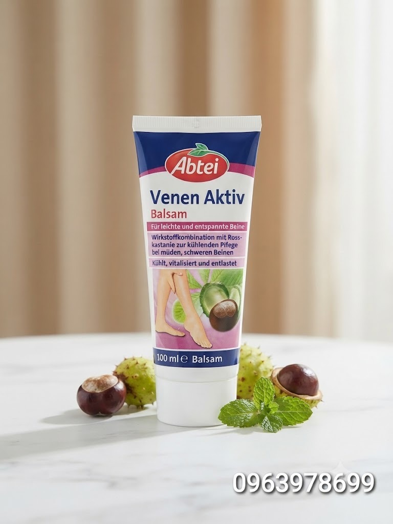 Kem Bôi Giãn Tĩnh Mạch Abtei Venen Aktiv Balsam Đức